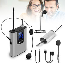Wireless Lavalier Headset Microphone Bodypack Transmitters Rechargeable ... - $62.99