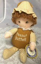 Vintage 1981 Amtoy Morgan PEANUT BUTTER Cloth Beanbag Doll with  tags 7&quot; - £12.66 GBP