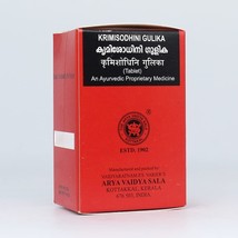 Kottakkal Krimisodhini Gulika Tablet 100Nos Arya Vaidya Sala Free Shipping - $21.37