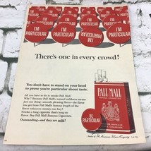 Vintage 1965 Pall Mall Cigarettes Tobacco Im Particular Advertising Art ... - £7.75 GBP