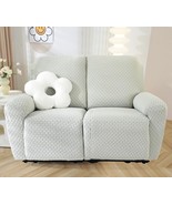 Vctops 6 Pieces Jacquard Plush Recliner Loveseat Slipcover, Light Grey,2... - $1,290.18 MXN
