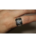 Vintage 10K Two-tone Rose White Gold MASONIC Enamel Ring w/Clear Stone (... - $447.58 CAD