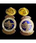 Lot 2 1974 Commission On Accreditation For Corrections Lapel Pin CAC Acc... - $11.53