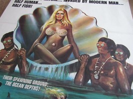 Original 1973 Lobby Poster Beyond Atlantis Movie Large 27X41 Vintage Lithograph - £46.47 GBP