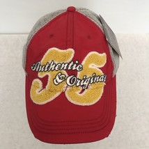 Disney Parks Authentic &amp; Original 55 Baseball Cap Hat Vintage 928 Red Gray Tags - £19.26 GBP