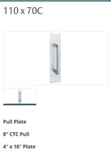Assa Abloy Rockwood Brushed Stainless Steel 110 X 70C Pull Plate New - £42.50 GBP