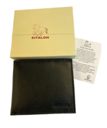 Estalon Black Genuine Leather Men&#39;s ID Wallet, New in Box - $19.53 CAD