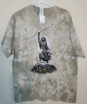 VTG XL Moses Promo Spread the Red Sea Tie Dye Christian 90s Y2k Jesus Theater - £14.90 GBP