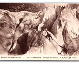 Mountain Climbers Mont-Blanc Massif France UNP DB Postcard  V23 - £3.07 GBP