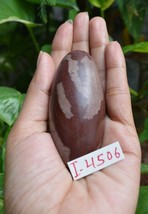 3&quot; Shiva Lingam Agate Stone Narmada River India Rare &amp; Nice Lingam-I-4506 - £18.07 GBP