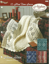 Needlecraft Shop Crochet Pattern 932022 Aran Filet Afghan Collectors Series - $2.99