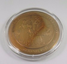 Spring 1837 Industry Paralyzed By Depression Franklin Mint Solid Bronze Coin - $12.99