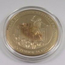 October 24, 1875 Great Religious Revivals Begin Franklin Mint Solid Bronze Coin - $12.99