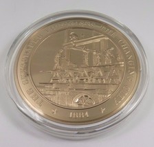 1884 The Skyscraper Forecasts The Changing City Franklin Mint Solid Bronze Coin - $12.99