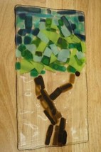 Original Custom Artisan Fused Art Glass Studio Art Family Tree of Life O... - £27.58 GBP