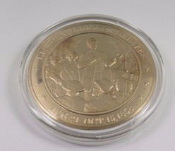 Aug. 21-Oct. 15, 1858 Lincoln- Douglas Debates Franklin Mint Solid  Bronze Coin - £9.72 GBP