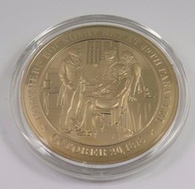 October 20, 1818 Northern Boundary Set At 49th Parallel Franklin Mint Coin - £9.75 GBP