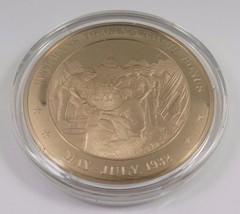 May-July, 1932 Veterans Demand Their Bonus Franklin Mint Solid Bronze Coin - £9.52 GBP