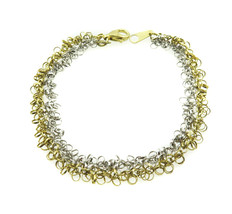 14k Two Tone Gold Women&#39;s Bracelet - £339.66 GBP