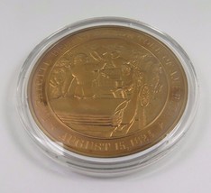 August 15, 1824 Lafayette Begins Hero&#39;s Tour Of America Franklin Mint  Coin - £9.71 GBP