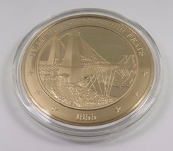 1855 Year Of Engineering Feats Franklin Mint Solid Bronze Coin American ... - £9.56 GBP