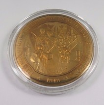 1848 Immigration Swelled By Famine And Revolution Franklin Mint Bronze Coin - £9.56 GBP
