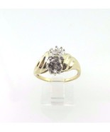 10k Two Tone Gold Women&#39;s Diamond Cluster Ring - $346.42 CAD