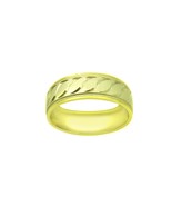 14k Two Tone Gold Wave Pattern Wedding Band - $6,663.23 MXN