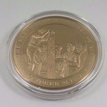 October 21, 1879 The Electric Light Comes Of Age Franklin Mint Solid Bro... - £9.56 GBP