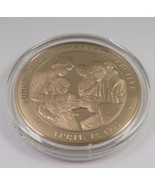 April 12, 1955 Polio Vaccine Declared Effective Franklin Mint Solid Bron... - £9.61 GBP