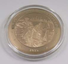 1935 WPA Aids The Unemployed Franklin Mint Solid Bronze Coin Medal Ameri... - $231.49 MXN