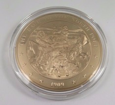 1909 The Race To The North Pole Franklin Mint Solid Bronze Coin Medal - $231.49 MXN