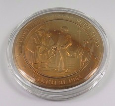 March 31, 1854 Perry Opens Trade With Japan Franklin Mint Solid Bronze Coin - £9.71 GBP