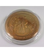 March 31, 1854 Perry Opens Trade With Japan Franklin Mint Solid Bronze Coin - £9.52 GBP