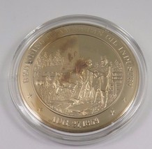 Aug. 27, 1859 Beginning Of American Oil Industry Franklin Mint Solid Bro... - $231.49 MXN