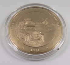 1934 Dust Storms Cause Migration Of Farmers Franklin Mint Solid Bronze Coin - £9.71 GBP