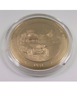 1934 Dust Storms Cause Migration Of Farmers Franklin Mint Solid Bronze Coin - £9.61 GBP