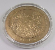 January 8, 1815 Jackson Repels British At New Orleans Franklin Mint Bronze Coin - $12.16