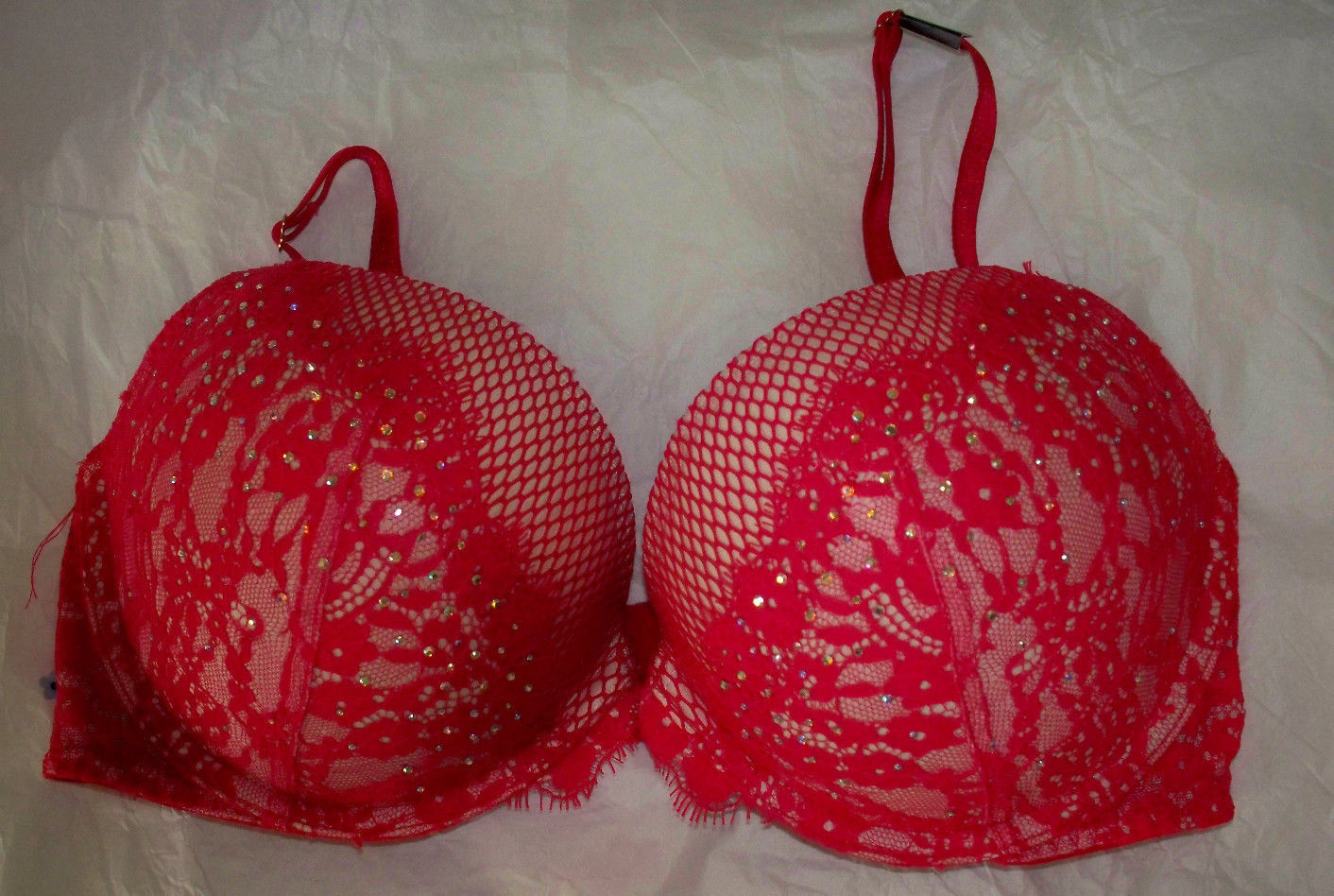 $73 32 Ddd Red Bling Very Sexy Floral and 50 similar items