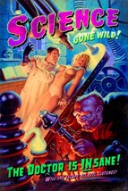 Science Gone Wild Mad Scientist Pin Up Metal Sign by Greg Hildebrandt 3 sizes - £13.96 GBP+