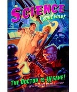 Science Gone Wild Mad Scientist Pin Up Metal Sign by Greg Hildebrandt 3 ... - $20.56 CAD+