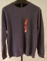 NWT MEMBERS MARK Blue Crewneck Pullover Size XL Long Sleeve Sweatshirt S... - $15.83