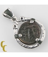 ANCIENT GREEK COIN IN SILVER BEZEL WITH RUBY CABOCHON PENDANT - €243,12 EUR ANCIENT GREEK COIN IN SILVER BEZEL WITH RUBY CABOCHON PENDANT - €243,12 EUR