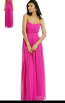 $850 Nwt Bradgley Mischka Stunning Orchid Pink Chiffon Runw Dress Gown 4 - £156.53 GBP