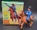 Vintage Late 80s Wind Up Wild West Cowboy &amp; Galloping Horse New w/Box Se... - £7.93 GBP