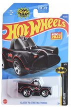 Hot Wheels Classic TV Series Batmobile, Batman 3/5 Black Wite red Stripe - £4.48 GBP