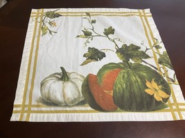 (1) Williams-Sonoma 100% Cotton Napkin Table Topper 20 x 19 Melons - £9.94 GBP