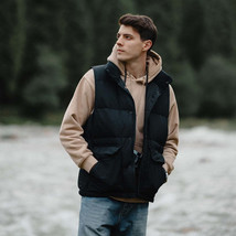 White Duck Down Three-proof Vest Down Jacket Coat For Men - $184.00