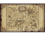 Harry Potter Hogwarts School Of Witchcraft &amp; Wizardry Map Poster 11X17  - £9.30 GBP