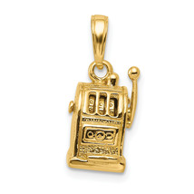 14k 3-D Moveable Slot Machine Pendant C3042 - £397.33 GBP